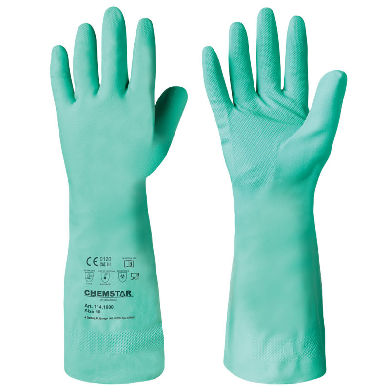 granberg nitrile gloves that are interlocked