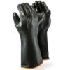 rubber latex black elbow gloves