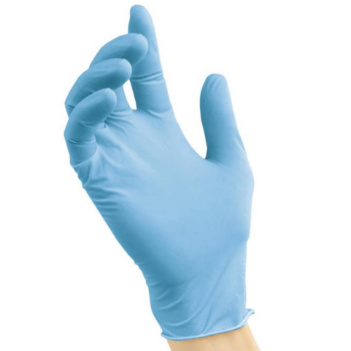 blue nitrile powder free glove